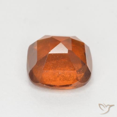 Grenat Hessonite Orange foncé naturelle Coussin, 2.07 ct, SI
