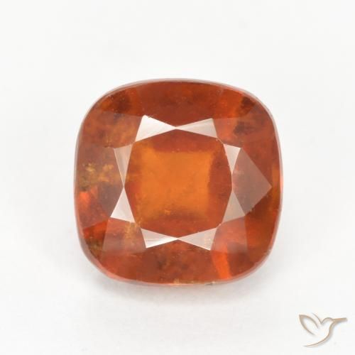 2.48ct Naturel Orange moyen Grenat Hessonite, Coussin, SI