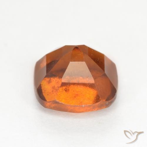 Grenat Hessonite Orange foncé naturelle Coussin, 2.22 ct, VS-SI