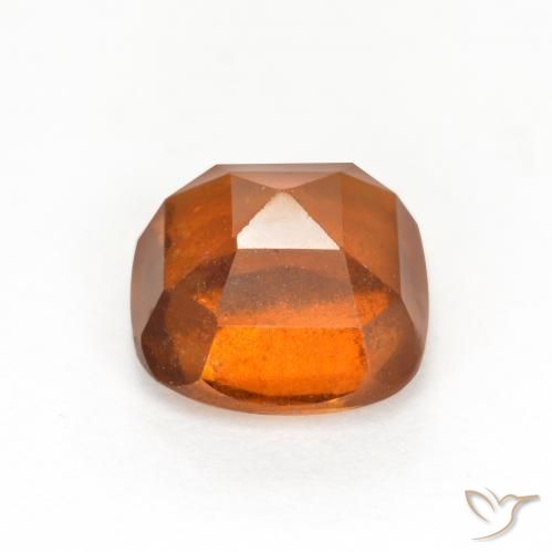 Grenat Hessonite Orange foncé naturelle Coussin, 2.07 ct, VS-SI