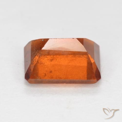 Grenat Hessonite Orange foncé naturelle Octogone / coupe Émeraude, 1.93 ct, SI