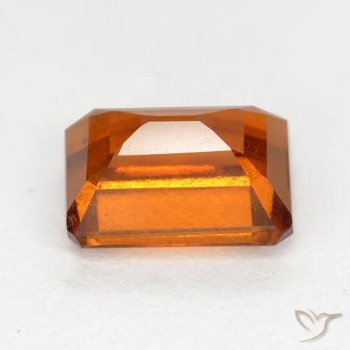 Grenat Hessonite Orange moyen naturelle Octogone / coupe Émeraude, 2.16 ct, VS