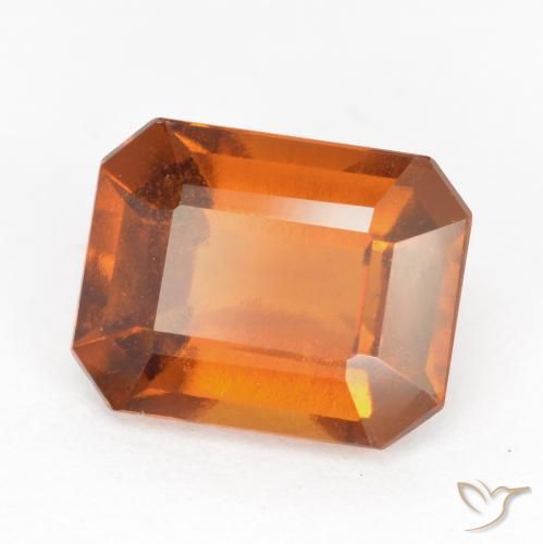 Grenat Hessonite Orange moyen-foncé naturelle Octogone / coupe Émeraude, 2.36 ct, VS