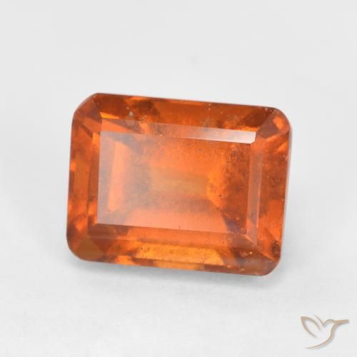 Grenat Hessonite Orange moyen naturelle Octogone / coupe Émeraude, 2.37 ct, SI