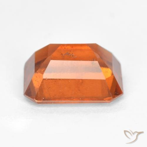 Grenat Hessonite Orange foncé naturelle Octogone / coupe Émeraude, 2.38 ct, SI