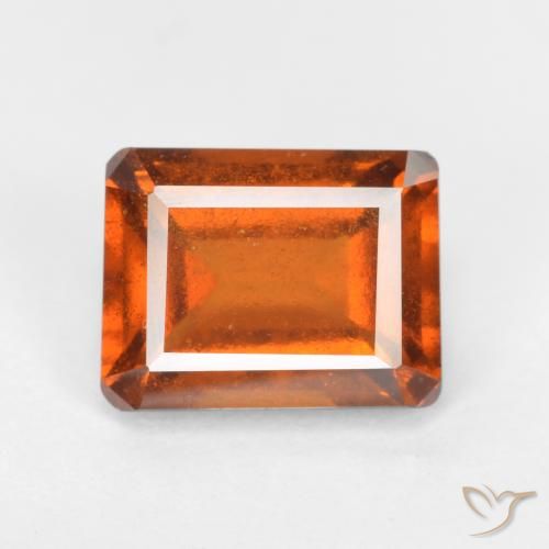 Grenat Hessonite Orange moyen-foncé naturelle Octogone / coupe Émeraude, 2.14 ct, SI