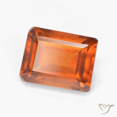 Grenat Hessonite Orange moyen-foncé naturelle Octogone / coupe Émeraude, 2.14 ct, SI