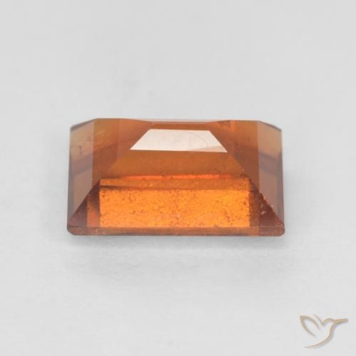 Grenat Hessonite Orange foncé naturelle Baquette, 1.21 ct, SI