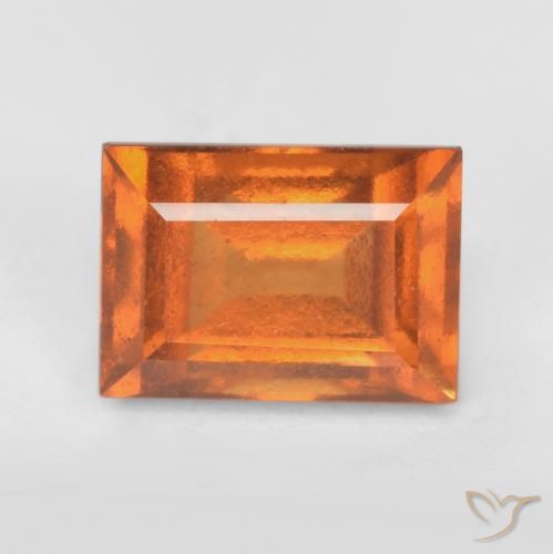 Grenat Hessonite Orange vif naturelle Baquette, 1.66 ct, VS-SI