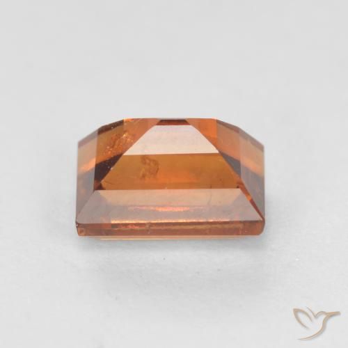 Grenat Hessonite Orange moyen-foncé naturelle Baquette, 1.12 ct, SI
