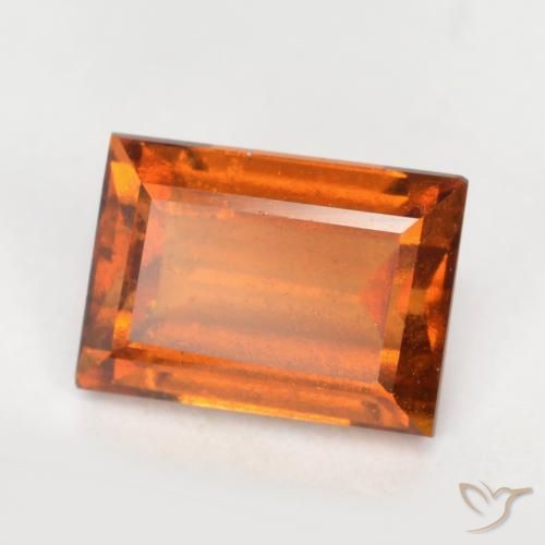 Grenat Hessonite Orange moyen naturelle Baquette, 1.52 ct, VS-SI