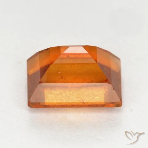 Grenat Hessonite Orange foncé naturelle Baquette, 1.42 ct, SI