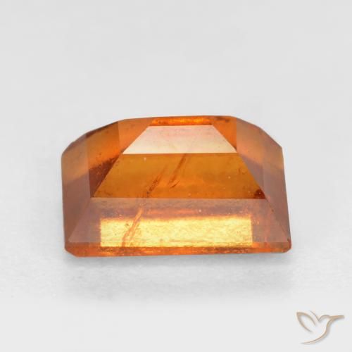 Grenat Hessonite Orange moyen naturelle Baquette, 1.28 ct, SI