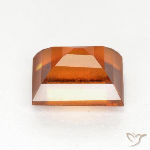 Grenat Hessonite Orange foncé naturelle Baquette, 1.36 ct, VS-SI