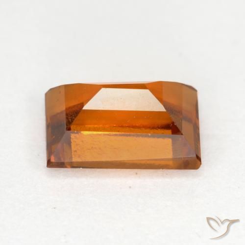 Grenat Hessonite Orange moyen-foncé naturelle Baquette, 1.18 ct, VVS-VS