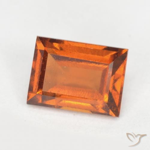 Grenat Hessonite Orange moyen-foncé naturelle Baquette, 1.27 ct, VS