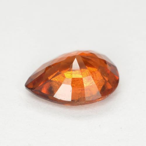 Grenat Hessonite Orange feu naturelle En forme de poire, 0.94 ct, SI