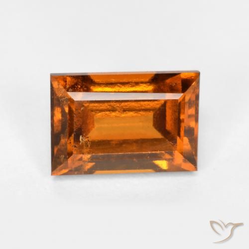 Grenat Hessonite Orange moyen naturelle Baquette, 1.57 ct, VS-SI