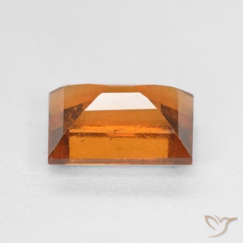Grenat Hessonite Orange foncé naturelle Baquette, 1.56 ct, VS-SI