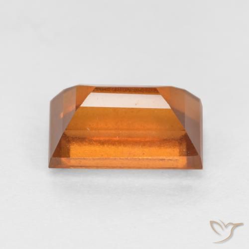 Grenat Hessonite Orange foncé naturelle Baquette, 1.51 ct, VS-SI