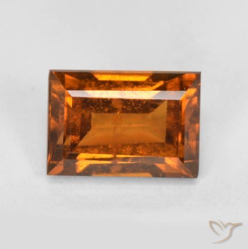 1.40ct Naturel Orange moyen Grenat Hessonite, Baquette, VS-SI
