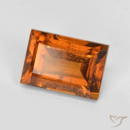 Grenat Hessonite Orange moyen naturelle Baquette, 1.40 ct, VS-SI