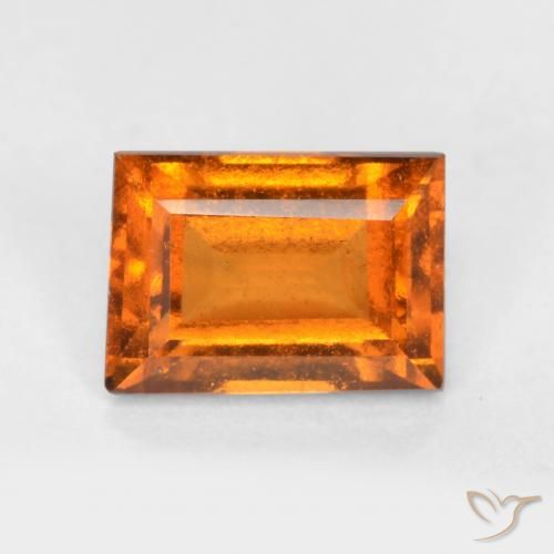 Grenat Hessonite Orange moyen naturelle Baquette, 1.12 ct, VS-SI