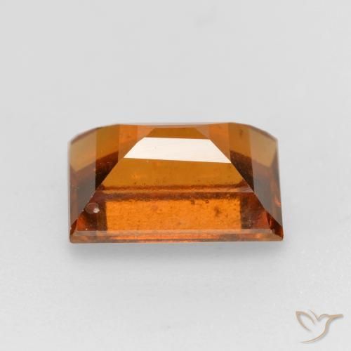 Grenat Hessonite Orange foncé naturelle Baquette, 1.57 ct, VS