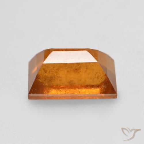 Grenat Hessonite Orange foncé naturelle Baquette, 1.37 ct, SI