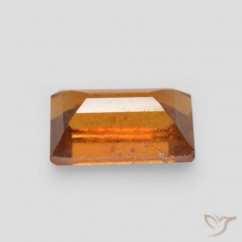 Grenat Hessonite Orange jaunâtre naturelle Baquette, 1.08 ct, SI