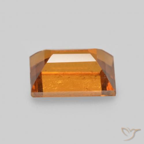 Grenat Hessonite Orange foncé naturelle Baquette, 0.91 ct, VS
