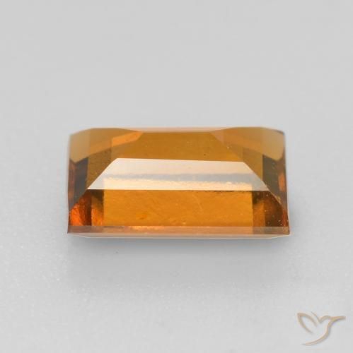 Grenat Hessonite Orange terre naturelle Baquette, 1.23 ct, VS