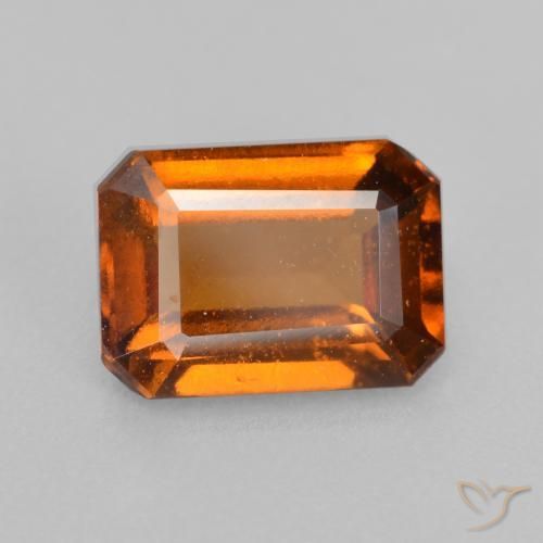 Grenat Hessonite Orange moyen naturelle Octogone / coupe Émeraude, 2.25 ct, VS