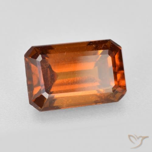 Grenat Hessonite Orange moyen-foncé naturelle Octogone / coupe Émeraude, 2.15 ct, VS-SI