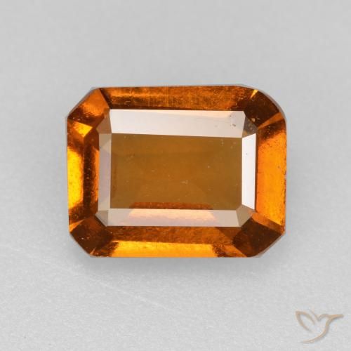 Grenat Hessonite Orange foncé naturelle Octogone / coupe Émeraude, 2.09 ct, VS-SI