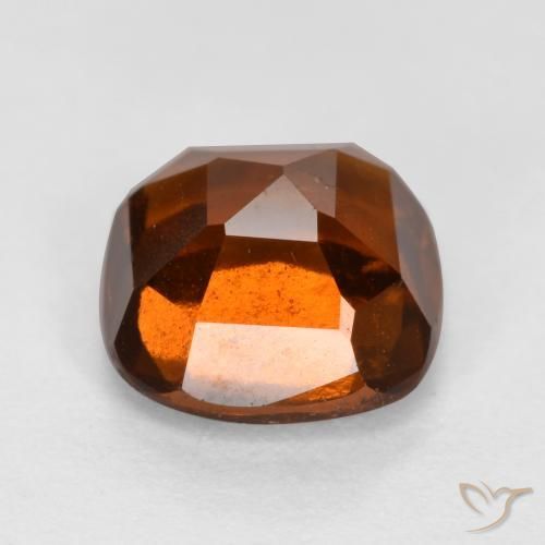 Grenat Hessonite Orange rougeâtre naturelle Coussin, 2.00 ct, VS-SI
