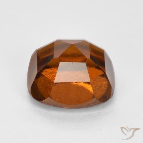 Grenat Hessonite Ambre orange naturelle Coussin, 2.08 ct, VS