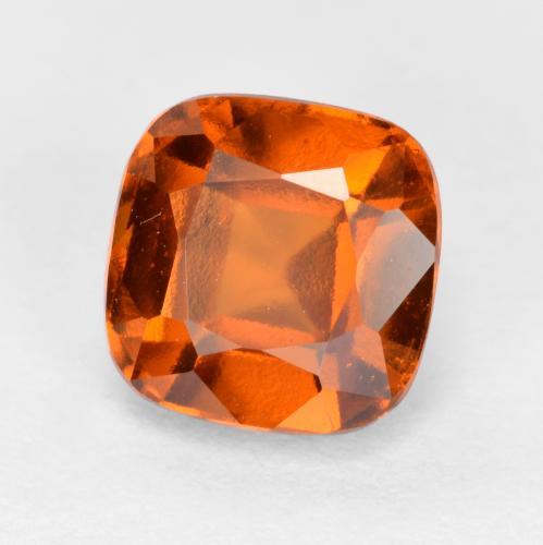 Grenat hessonite orange naturelle coupe coussin, 2,18 ct, VVS-VS