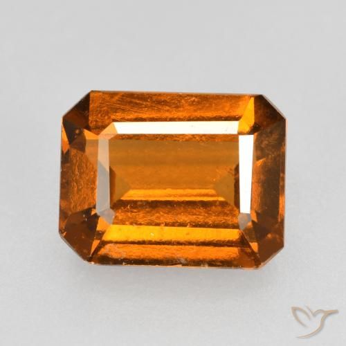 Grenat Hessonite Orange moyen naturelle Octogone / coupe Émeraude, 2.45 ct, VS-SI