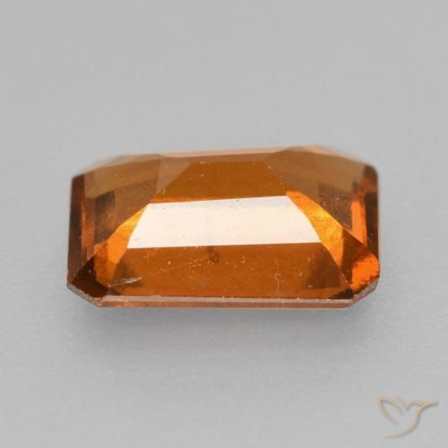 Grenat Hessonite Orange moyen naturelle Octogone / coupe Émeraude, 1.84 ct, VS-SI