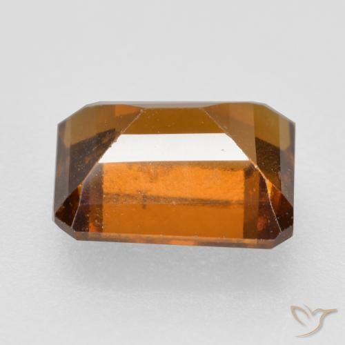 Grenat Hessonite Orange foncé naturelle Octogone / coupe Émeraude, 2.34 ct, VS-SI