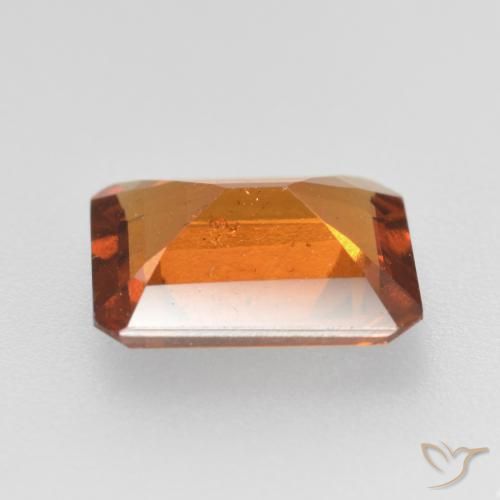 Grenat Hessonite Orange moyen naturelle Octogone / coupe Émeraude, 2.11 ct, VS-SI