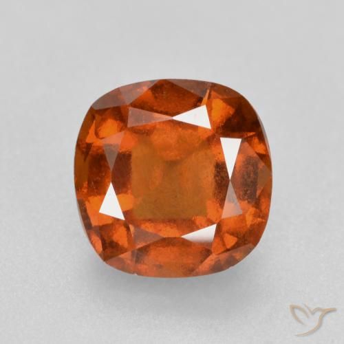 1.87ct Naturel Orange rougeâtre Grenat Hessonite, Coussin, VS-SI