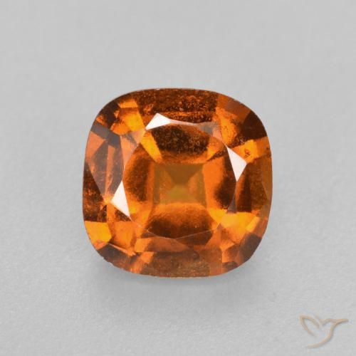 1.57ct Naturel Orange moyen Grenat Hessonite, Coussin, VS-SI