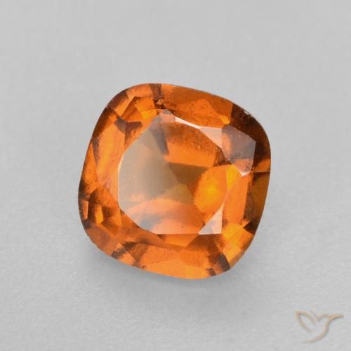 Grenat Hessonite Orange moyen naturelle Coussin, 1.57 ct, VS-SI