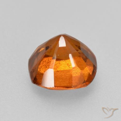 Grenat Hessonite Orange foncé naturelle Coussin, 1.42 ct, VS-SI