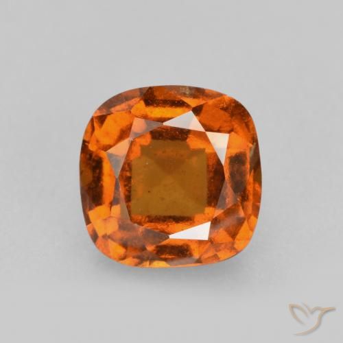 2.08ct Naturel Orange moyen-foncé Grenat Hessonite, Coussin, VS-SI