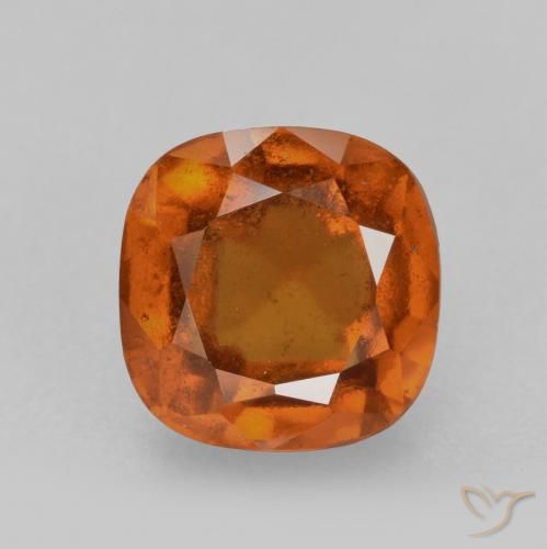 2.28ct Naturel Orange moyen Grenat Hessonite, Coussin, VS-SI