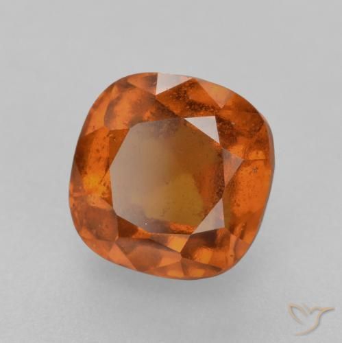 Grenat Hessonite Orange moyen naturelle Coussin, 2.28 ct, VS-SI