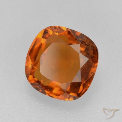 Grenat Hessonite Orange moyen naturelle Coussin, 2.13 ct, VS-SI
